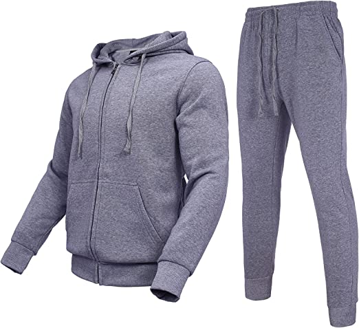 Mens Sportwear 2 Piece Tracksuit Sets, Casual Comfy Jogging Suits For Men